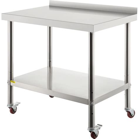 stainless steel prep table with cabinet|heavy duty stainless steel tables.